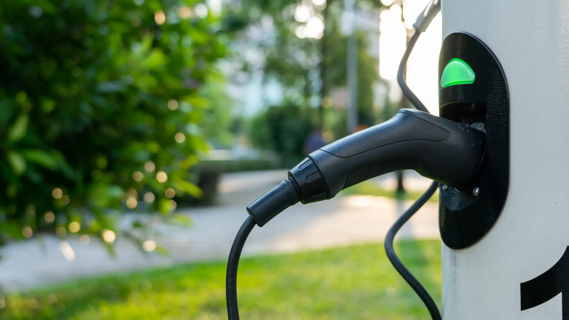 Image d'une borne de recharge électrique