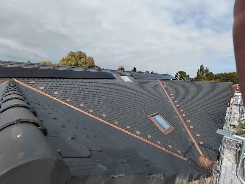 Installation de panneaux solaires à Mies en Suisse