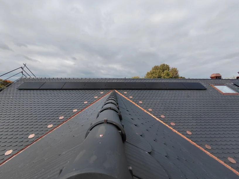 Installation de panneaux solaires à Mies en Suisse
