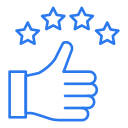 Icône illustration satisfaction